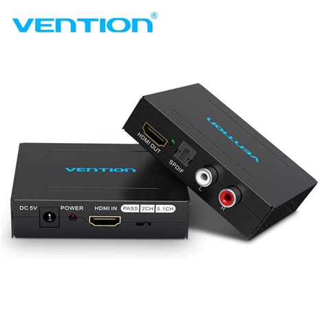 Vention Hdmi Audio Extractor K Hdmi To Hdmi Optical Spdif Rca L R