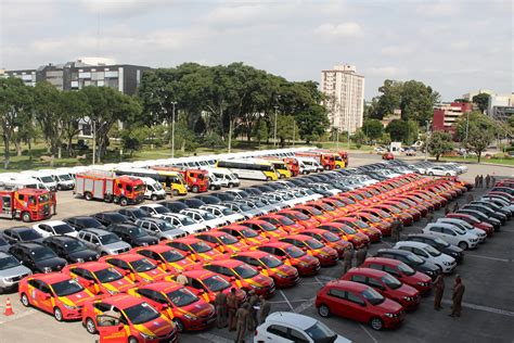 Pol Cia Militar Recebe Novas Viaturas Para Refor Ar A Frota No