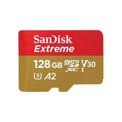128 GB MICRO SD CARD (ไมโครเอสดีการ์ด) SANDISK EXTREME MICROSD CARD FOR ...
