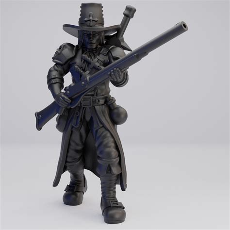 Hot Goblin 魔女狩人ライフル ミニチュア ホットゴブリン 銃装備の狩人