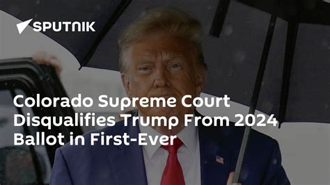 Colorado Court Rules Trump ‘disqualified’ From 2024 Primary Ballot Filing South Africa Today