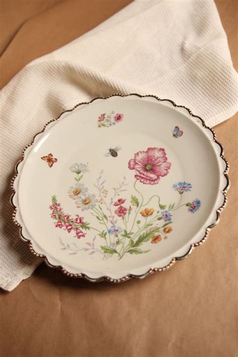 Patera talerz Bavaria Winterling porcelana kwiaty motyl Pieszków OLX pl