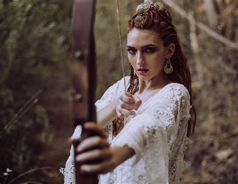 Nordic inspiration in Freya, Viking Goddess bridal editorial