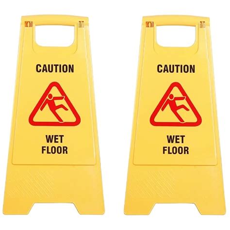 Buy Mitrin Wet Floor Sign Board Pack Of 2 Slippery Floor Board