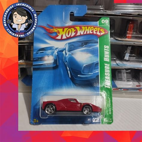 Hot Wheels Enzo Ferrari Treasure Hunt Card Not Mint Shopee Malaysia