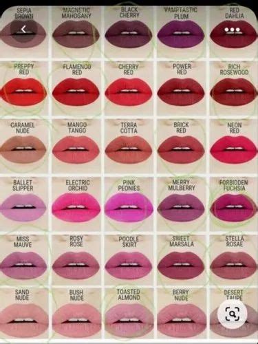 Lipstick Color Names Lipstutorial Org