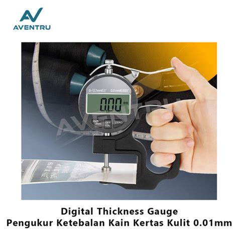 Jual Thickness Gauge Alat Ukur Ketebalan Logam Plastik Kertas Kawat