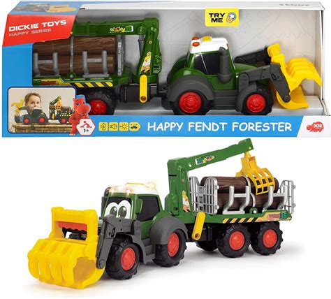 Dickie toys Traktor pojazd leśny przyczepa Fendt 13496622152 Allegro pl