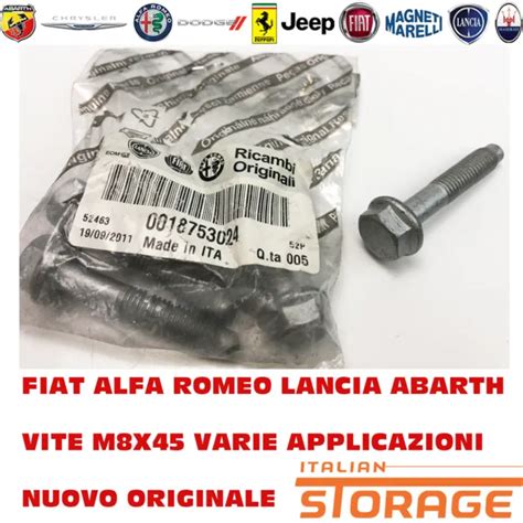 FIAT ALFA ROMEO Lancia Abarth Vite M8X45 Varie Applicazioni 18753024