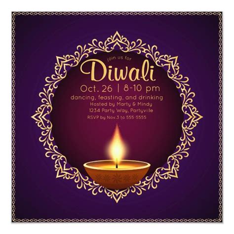 Diwali Invitation Template