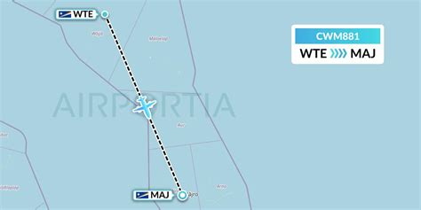 CWM881 Flight Status Air Marshall Islands: Wotje Atoll to Majuro