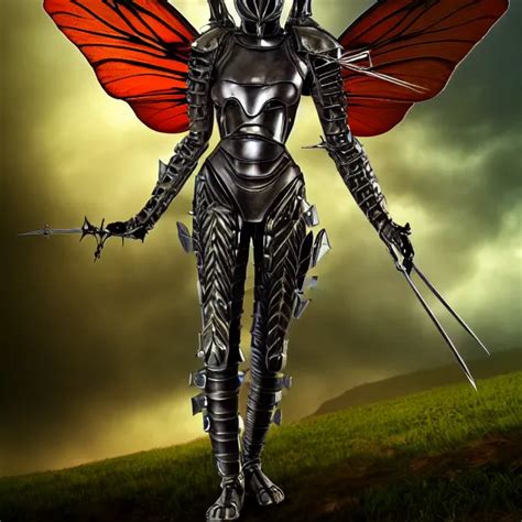 Adult Fairy Warrior With Insectoid Armour K Hdr Stable Diffusion