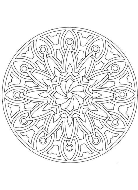 Coloriage Mandala Abstrait pour se détendre