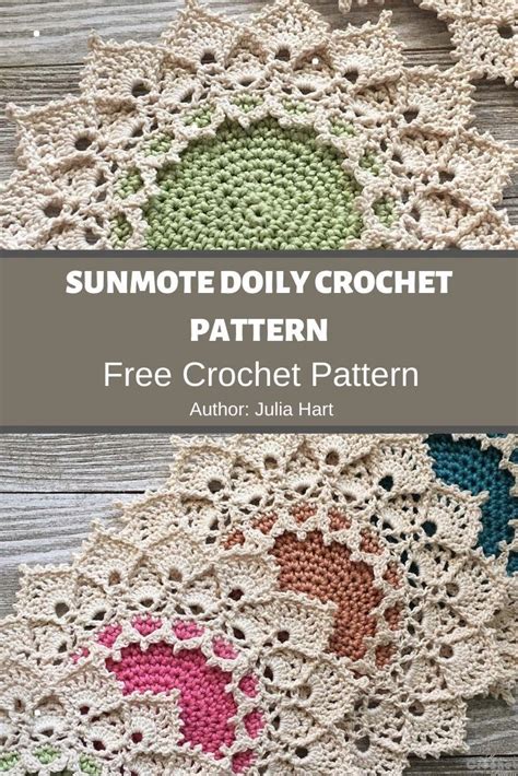 Sunmote Doily Crochet Pattern Mycrochetpattern Crochet Doilies