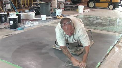 Concrete Resurfacing Skimcoat Overlay Application Youtube