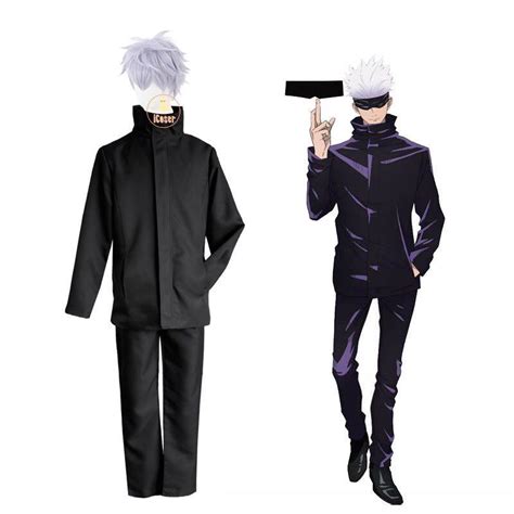 Gojo Satoru Jujutsu Kaisen Costume Cosplay Set With Wig Hobbies Toys