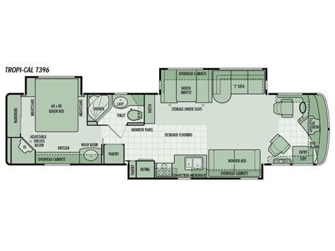 2004 National Tropi Cal T396 PHOTOS Details Brochure Floorplan