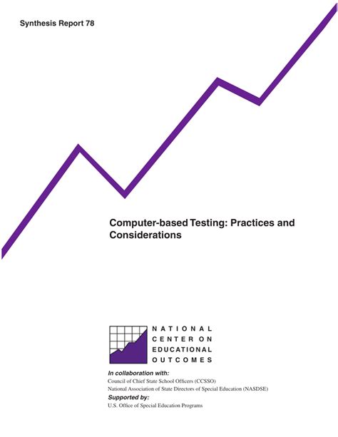 PDF Computer Based Testing Practices And Considerations Synthesis