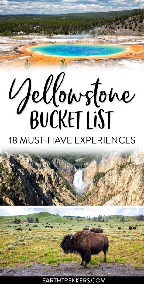 Yellowstone Bucket List 18 Epic Things To Do In Yellowstone National Park Vacation