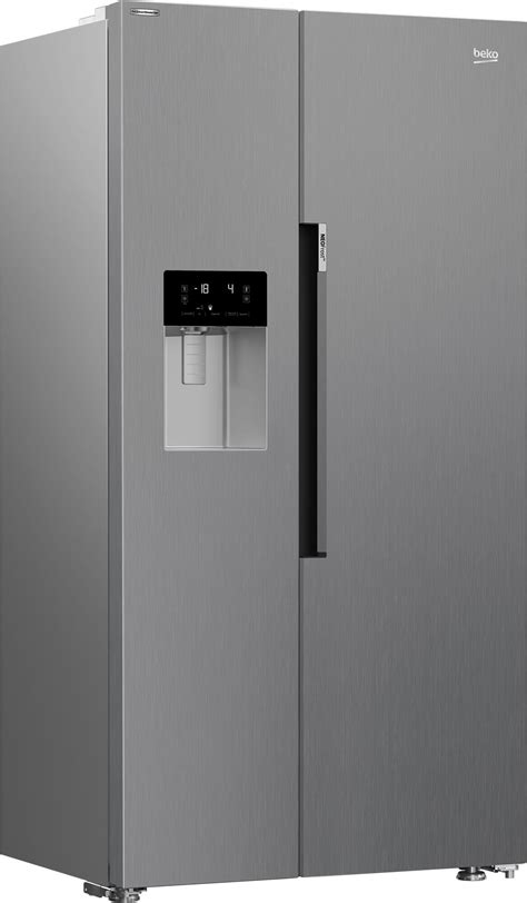 Frigider Side by Side Beko GN162341XBN, No Frost, 571 L, 179 H, Clasa ...