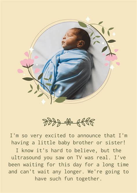 FREE Baby Announcement Template - Download in Word, Google Docs, PDF ...