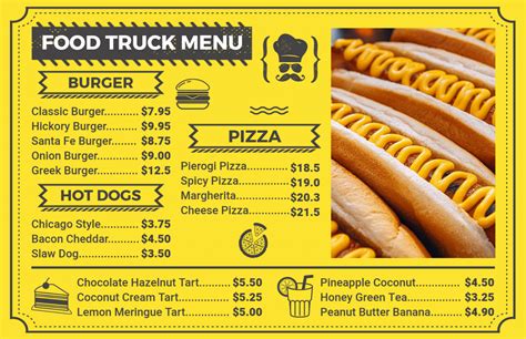 How To Design A Food Truck Menu Using Templates Photoadking