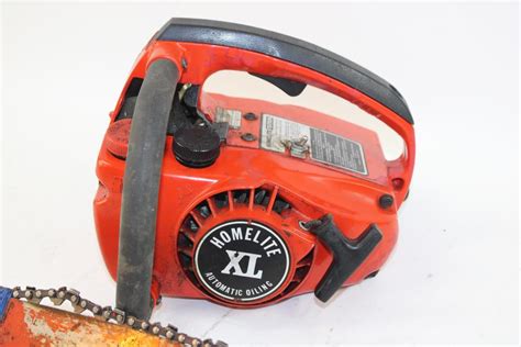 Homelite Textron Gas Powered Chainsaw 10515b With Chains Property Room