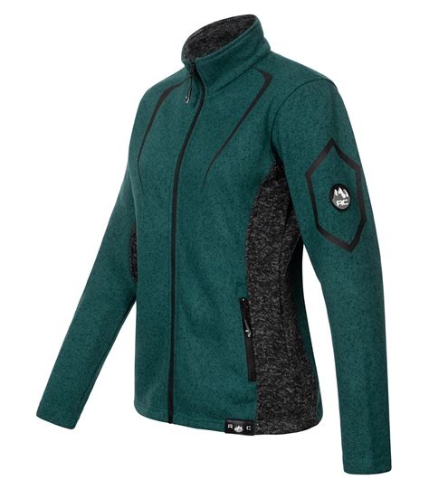 Rock Creek Damen Fleecejacke D Melange Fleece Mit Stehkragen Xs