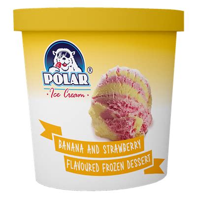 Polar 500ml Tub Vanilla Strawberry Mix Ice Cream Queen