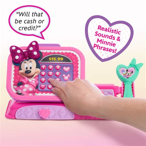 Disney Junior Minnie Mouse Bowtique Cash Register With Sounds Dress Up