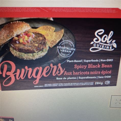 Sol Natural Sol Cuisine Burgers Spicy Black Bean Reviews Abillion