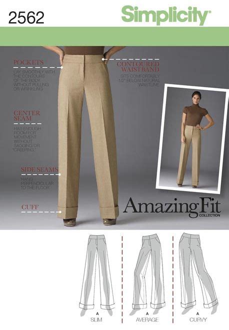 Simplicity 2562 Misses Miss Petite Wide Leg Pants Amazing Fit