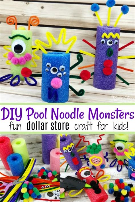 Diy Pool Noodle Monsters Dollar Store Craft Mama Cheaps®