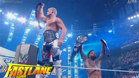 Codhy Rhodes And Jey Uso Defeat Judgment Day And Became Undisputed Tag Team Champion In Fastlane