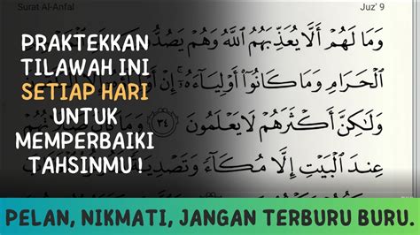 Bacaan Juz Surat Al Anfal Ayat Sampai Dengan Tartil Dan Tahsin