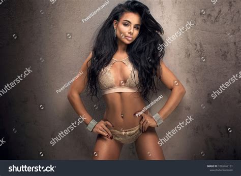 Sexy Lady Lace Lingerie Witn Long Stock Photo 1065469151 Shutterstock