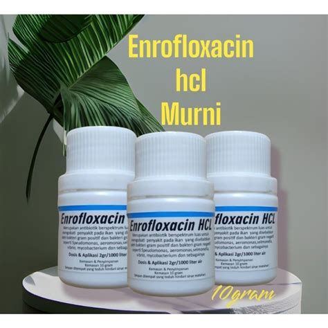 Jual Enrofloxacin Gram Obat Antibiotik Ikan Floxacin Enro Enroflok