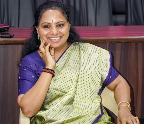 BRS MLC K Kavitha Daughter Of Former Telangana Chief Minister K