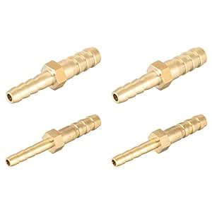 Uxcell Straight Brass Barb Fitting Reducer Fit Hose Id Mm To Mm Mm