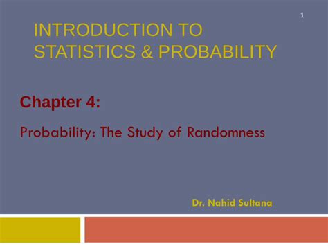 Pdf Chapter 4 Part1 Probability Model Dokumentips