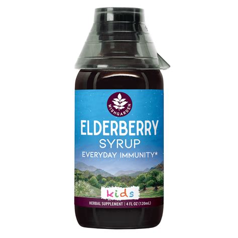 Childrens Elderberry Syrup Kids Daily Herbal Immune Support