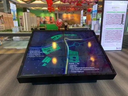 Touchscreen Floor Stand Kiosk For Bukit Indah Setia Sales Gallery