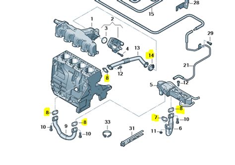 EGR Cooler Gasket Kit CAY CAYB CAYC 1 6 TDi Common Rail VW Audi Skoda