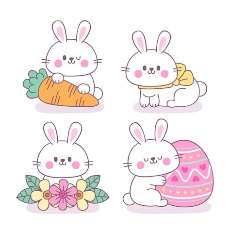 Cute Easter Bunny Clipart Images - Free Download on Freepik