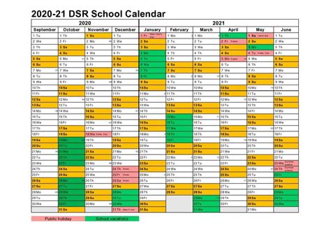 School calendar - Deutsche Schule Riga