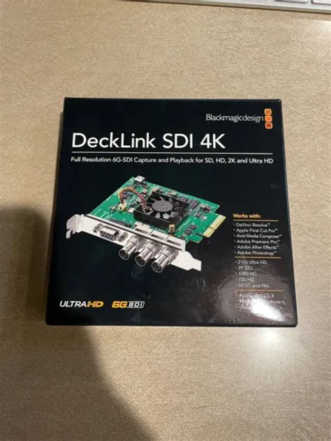 Blackmagic Design Decklink Sdi K Capture Playback Card Eur