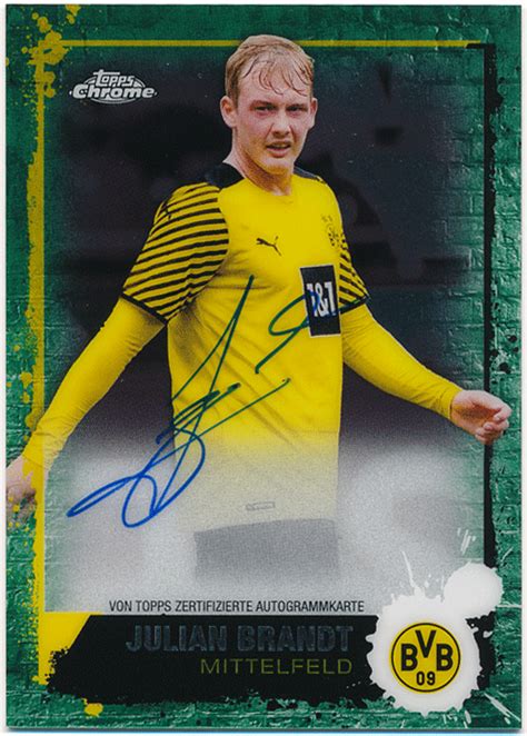 Julian Brandt Topps Chrome Borussia Dortmund Green