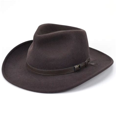 Wool Fedora Hat Hawkins Brim Waterproof Men Women Wide Felt Band Ebay