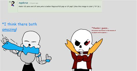 Ask Underfell And Underswap Sans And Papyrus 1 By Alpha Eco On