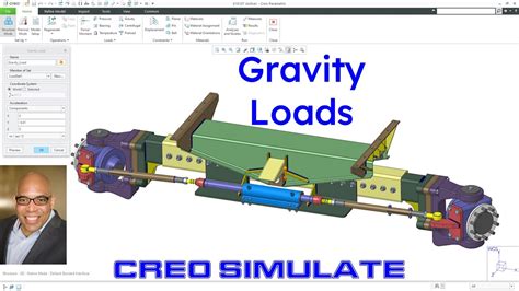 Creo Parametric Creo Simulate Gravity Loads Youtube